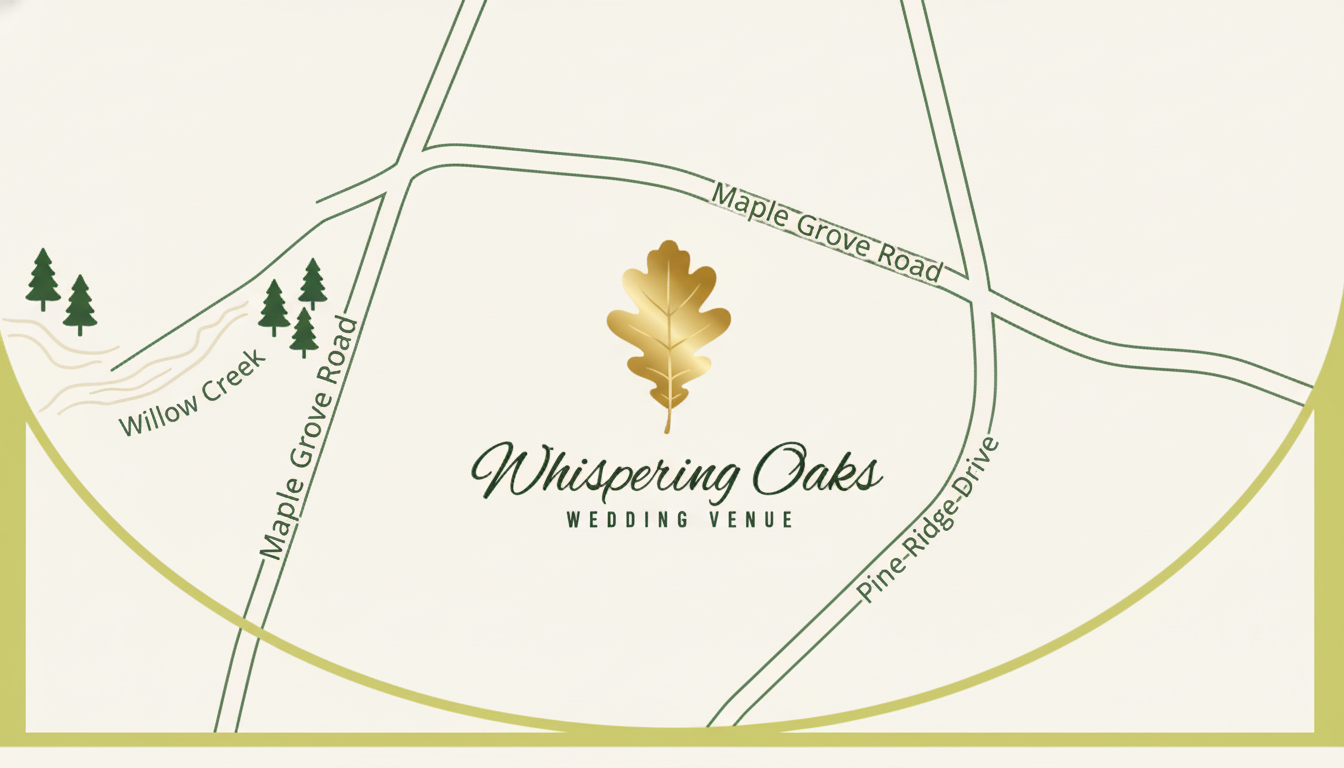 Map showing Whispering Oaks location